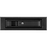 ICY BOX IB-129SSK-B 13,3 cm (5.25") Pannello incassato Nero, Inquadramento Nero, 13,3 cm (5.25"), Pannello incassato, Nero, 2.5/3.5", SATA, SATA II, SATA III, Serial Attached SCSI (SAS), Alluminio