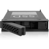 Icy Dock ExpressTray Pannello incassato Nero, Laufwerkstrays Nero, Pannello incassato, 2.5", SATA, Seriale ATA II, Serial ATA III, Nero, Metallo, Plastica, 6 Gbit/s