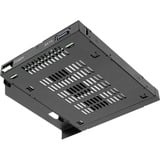 Icy Dock MB411SPO-B pannello drive bay Nero, Inquadramento Nero, 2.5", SATA, Serial Attached SCSI (SAS), Nero, Metallo, 6 Gbit/s, HDD, SSD