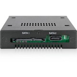 Icy Dock MB492SKL-B pannello drive bay Nero, Inquadramento Nero, 2.5", SATA, Serial Attached SCSI (SAS), Nero, Metallo, HDD, SSD, 25,4 mm