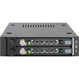 Icy Dock MB492SKL-B pannello drive bay Nero, Inquadramento Nero, 2.5", SATA, Serial Attached SCSI (SAS), Nero, Metallo, HDD, SSD, 25,4 mm