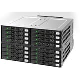 Icy Dock MB516SP-B array di dischi Nero, Telaio di montaggio Nero, 2.5/3.5", 1,55 kg, Nero