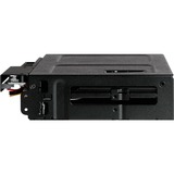 Icy Dock MB602SPO-B pannello drive bay Nero, Copri forno Nero, Nero, Metallo, 9.5,12.7 mm, 1 ventola(e), 4 cm, 12 Gbit/s