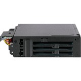 Icy Dock MB606SPO-B pannello drive bay Nero, Inquadramento Nero, Nero, Metallo, 1 ventola(e), 4 cm, 12 Gbit/s, CE, REACH