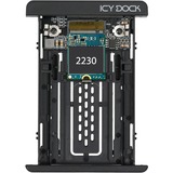 Icy Dock MB705M2P-B contenitore di unità di archiviazione Box esterno SSD Nero M.2, Convertitore Nero, Box esterno SSD, M.2, M.2, 32 Gbit/s, Nero