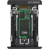Icy Dock MB705M2P-B contenitore di unità di archiviazione Box esterno SSD Nero M.2, Convertitore Nero, Box esterno SSD, M.2, M.2, 32 Gbit/s, Nero