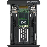 Icy Dock MB705M2P-B contenitore di unità di archiviazione Box esterno SSD Nero M.2, Convertitore Nero, Box esterno SSD, M.2, M.2, 32 Gbit/s, Nero