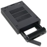 Icy Dock MB741SP-B contenitore di unità di archiviazione Box esterno HDD/SSD Nero 2.5", Telaio di montaggio Nero, Box esterno HDD/SSD, 2.5", SAS-3, Serial ATA III, Hot-swap, Nero
