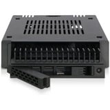 Icy Dock MB741SP-B contenitore di unità di archiviazione Box esterno HDD/SSD Nero 2.5", Telaio di montaggio Nero, Box esterno HDD/SSD, 2.5", SAS-3, Serial ATA III, Hot-swap, Nero