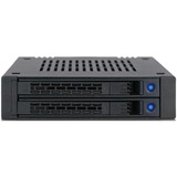 Icy Dock MB742SP-B pannello drive bay Nero, Inquadramento Nero, Nero, Metallo, Plastica, 9.5 mm, 12 Gbit/s, CE, REACH, 101,6 mm