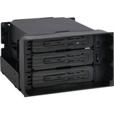 Icy Dock MB830SP-B contenitore di unità di archiviazione Box esterno HDD Nero 3.5", Inquadramento Nero, Box esterno HDD, 3.5", SAS, SATA, 6 Gbit/s, Hot-swap, Nero