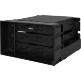 Icy Dock MB830SP-B contenitore di unità di archiviazione Box esterno HDD Nero 3.5", Inquadramento Nero, Box esterno HDD, 3.5", SAS, SATA, 6 Gbit/s, Hot-swap, Nero