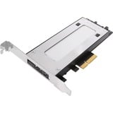 Icy Dock MB840M2P-B scheda di interfaccia e adattatore Interno M.2, Telaio di montaggio Nero/Argento, PCIe, M.2, PCIe 3.0, Nero, Argento, Passivo, 32 Gbit/s