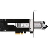 Icy Dock MB840M2P-B scheda di interfaccia e adattatore Interno M.2, Telaio di montaggio Nero/Argento, PCIe, M.2, PCIe 3.0, Nero, Argento, Passivo, 32 Gbit/s