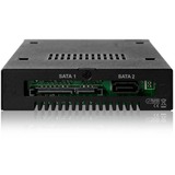 Icy Dock MB992SK-B docking station per unità di archiviazione, Inquadramento Nero, HDD, SSD, SATA, Seriale ATA II, Serial ATA III, 2.5", 6 Gbit/s, Metallo, HDD, Potenza
