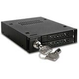 Icy Dock MB992SK-B docking station per unità di archiviazione, Inquadramento Nero, HDD, SSD, SATA, Seriale ATA II, Serial ATA III, 2.5", 6 Gbit/s, Metallo, HDD, Potenza
