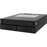 Icy Dock MB994IPO-3SB pannello drive bay 2x 2,5" Vassoio per unità di memorizzazione Nero, Inquadramento Nero, 2x 2,5", Vassoio per unità di memorizzazione, Nero, 1 ventola(e), 4 cm, 6 Gbit/s