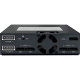 Icy Dock MB994IPO-3SB pannello drive bay 2x 2,5" Vassoio per unità di memorizzazione Nero, Inquadramento Nero, 2x 2,5", Vassoio per unità di memorizzazione, Nero, 1 ventola(e), 4 cm, 6 Gbit/s
