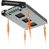 Icy Dock MB996SK-6SB pannello drive bay Nero, Inquadramento Nero, Nero, Metallo, 9.5 mm, 1 ventola(e), 4 cm, 12 Gbit/s