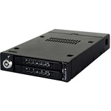 Icy Dock ToughArmor 2.5" Enclosure HDD/SSD Nero, Inquadramento Nero, 2.5", Seriale ATA II, 7,9.5 mm, 0, 1, BIG, JBOD, Enclosure HDD/SSD, Nero