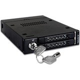 Icy Dock ToughArmor 2.5" Enclosure HDD/SSD Nero, Inquadramento Nero, 2.5", Seriale ATA II, 7,9.5 mm, 0, 1, BIG, JBOD, Enclosure HDD/SSD, Nero