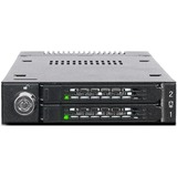 Icy Dock ToughArmor MB834M2K-B Box esterno SSD Nero M.2, Inquadramento Nero, Box esterno SSD, M.2, SAS, 32 Gbit/s, Hot-swap, Nero