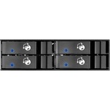 SilverStone FS204 array di dischi Nero, Inquadramento Nero, SATA, Seriale ATA II, Serial ATA III, 2.5", 670 g, Nero
