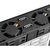 SilverStone FS204 array di dischi Nero, Inquadramento Nero, SATA, Seriale ATA II, Serial ATA III, 2.5", 670 g, Nero