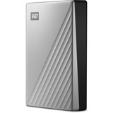 WD WDBFTM0040BSL-WESN disco rigido esterno 4000 GB Argento, Hard-disk argento/Nero, 4000 GB, 3.2 Gen 1 (3.1 Gen 1), Argento