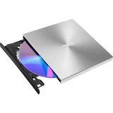 ASUS ZenDrive U9M lettore di disco ottico DVD±RW Argento, masterizzatore DVD esterno argento, Argento, Vassoio, Orizzontale, Computer portatile, DVD±RW, USB 2.0