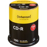 Intenso CD-R 700MB 100 pz, CD supporti vergine 52x, CD-R, 120 mm, 700 MB, Scatola per torte, 100 pz