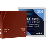 IBM LTO Ultrium 8 Disco di archiviazione Cartuccia a nastro 12000 GB, Streamer-Medium rosso scuro, Disco di archiviazione, Cartuccia a nastro, 2.5:1, LTO, CE, 12000 GB