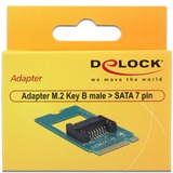 DeLOCK 62876 scheda di interfaccia e adattatore Interno SATA, Controller Serial ATA M.2, SATA, Verde, 6 Gbit/s, 22 mm, 42 mm
