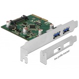 DeLOCK 90298 scheda di interfaccia e adattatore Interno USB 3.2 Gen 1 (3.1 Gen 1), Controller USB PCIe, USB 3.2 Gen 1 (3.1 Gen 1), PCIe 3.0, Cina, Asmedia ASM3142, 10 Gbit/s