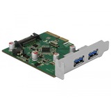 DeLOCK 90298 scheda di interfaccia e adattatore Interno USB 3.2 Gen 1 (3.1 Gen 1), Controller USB PCIe, USB 3.2 Gen 1 (3.1 Gen 1), PCIe 3.0, Cina, Asmedia ASM3142, 10 Gbit/s
