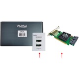HighPoint SSD7184 controller RAID PCI Express x8 8 Gbit/s, Scheda RAID PCI Express 3.0, SATA, PCI Express x8, 0, 1, 1+0, 8 Gbit/s, Low Profile MD2 Card, CLI, API package