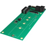 ICY BOX IB-M2B02 scheda di interfaccia e adattatore Interno M.2, Controller Serial ATA verde, U.2, M.2, Verde, Taiwan, 32 Gbit/s, 15 mm