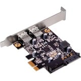 SilverStone EC04-E scheda di interfaccia e adattatore Interno USB 3.2 Gen 1 (3.1 Gen 1), Controller USB PCIe, USB 3.2 Gen 1 (3.1 Gen 1), Nero, 5 Gbit/s, Windows 7 Home Basic, Windows 7 Home Basic x64, Windows 7 Home Premium, Windows 7 Home Premium...