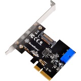 SilverStone ECU04-E scheda di interfaccia e adattatore Interno USB 3.2 Gen 1 (3.1 Gen 1), Controllore PCIe, USB 3.2 Gen 1 (3.1 Gen 1), A basso profilo, PCIe 2.0, 10 Gbit/s