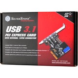 SilverStone ECU04-E scheda di interfaccia e adattatore Interno USB 3.2 Gen 1 (3.1 Gen 1), Controllore PCIe, USB 3.2 Gen 1 (3.1 Gen 1), A basso profilo, PCIe 2.0, 10 Gbit/s