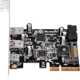 SilverStone ECU05 scheda di interfaccia e adattatore Interno USB 3.2 Gen 1 (3.1 Gen 1), Controllore PCIe, USB 3.2 Gen 1 (3.1 Gen 1), A basso profilo, PCIe 2.0, 10 Gbit/s, Windows 10 Education, Windows 10 Education x64, Windows 10 Enterprise, Windows 10 Enterprise x64,...