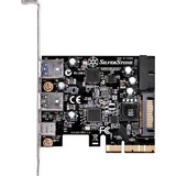 SilverStone ECU05 scheda di interfaccia e adattatore Interno USB 3.2 Gen 1 (3.1 Gen 1), Controllore PCIe, USB 3.2 Gen 1 (3.1 Gen 1), A basso profilo, PCIe 2.0, 10 Gbit/s, Windows 10 Education, Windows 10 Education x64, Windows 10 Enterprise, Windows 10 Enterprise x64,...