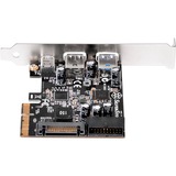 SilverStone ECU05 scheda di interfaccia e adattatore Interno USB 3.2 Gen 1 (3.1 Gen 1), Controllore PCIe, USB 3.2 Gen 1 (3.1 Gen 1), A basso profilo, PCIe 2.0, 10 Gbit/s, Windows 10 Education, Windows 10 Education x64, Windows 10 Enterprise, Windows 10 Enterprise x64,...