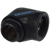 Alphacool 17045 parte e accessorio del sistema di raffreddamento del computer Raccordi, Connessione Nero, Raccordi, Ottone, Nero, 1,6 cm