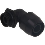 Alphacool 17455 parte e accessorio del sistema di raffreddamento del computer Guarnizione, Connessione Nero, Guarnizione, Ottone, Nero, 1/4", 90°, 27 mm