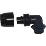 Alphacool 17455 parte e accessorio del sistema di raffreddamento del computer Guarnizione, Connessione Nero, Guarnizione, Ottone, Nero, 1/4", 90°, 27 mm