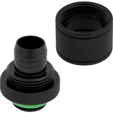 Corsair CX-9051002-WW parte e accessorio del sistema di raffreddamento del computer Guarnizione, Connessione Nero, Guarnizione, Ottone, Nero, 1/4", 4 x Compression fittings, Liquido