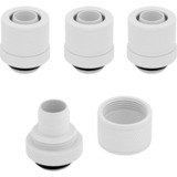 Corsair CX-9051006-WW parte e accessorio del sistema di raffreddamento del computer Guarnizione, Connessione bianco, Guarnizione, Ottone, Bianco, 1/4", 4 x Compression fittings, Liquido