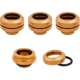 Corsair CX-9052009-WW parte e accessorio del sistema di raffreddamento del computer Guarnizione, Connessione oro, Guarnizione, Ottone, Oro, 1/4", 1,4 cm, Liquido