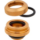 Corsair CX-9052009-WW parte e accessorio del sistema di raffreddamento del computer Guarnizione, Connessione oro, Guarnizione, Ottone, Oro, 1/4", 1,4 cm, Liquido